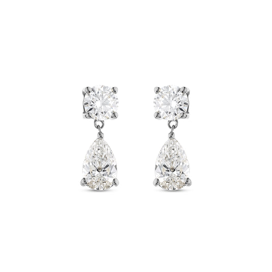 Eternal Grace Diamond Drop Earrings