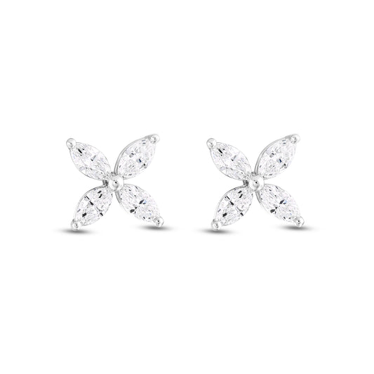 Floréa Diamond Stud Earrings