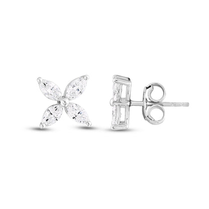 Floréa Diamond Stud Earrings