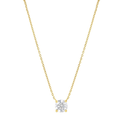 Solitaire Diamond Pendant Necklace
