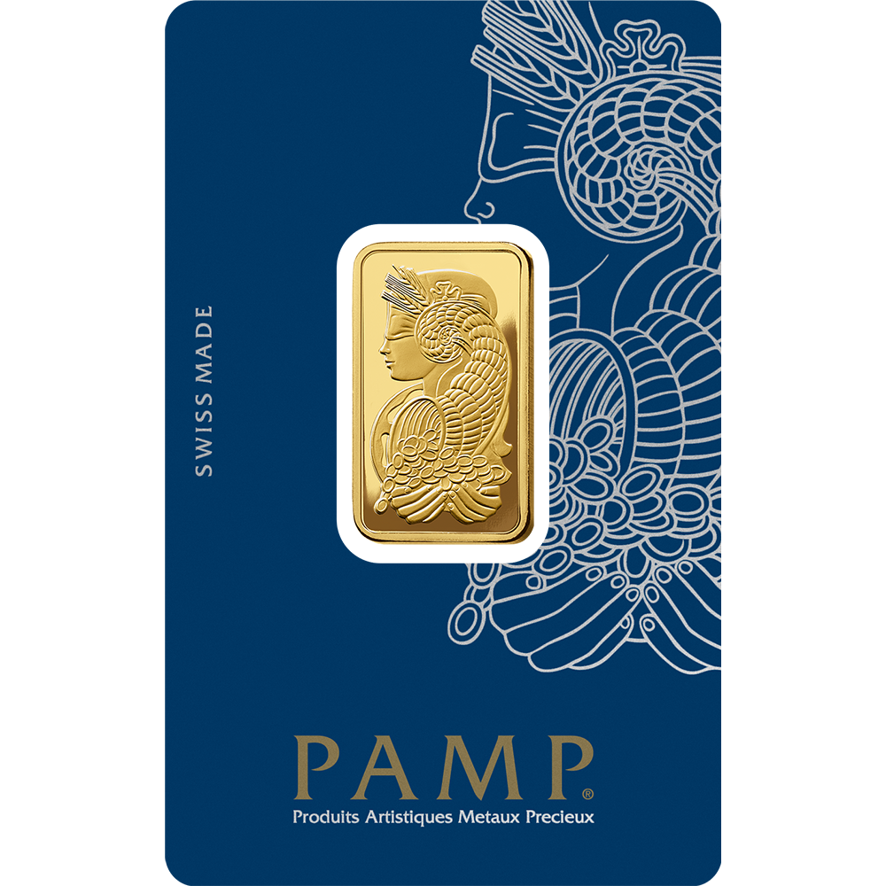PAMP 20 Grams Gold Bar Lady Fortuna™ Gold Minted Bar - 20g