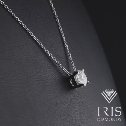 Solitaire Diamond Pendant Necklace